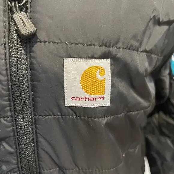 CARHARTT Men's Rain Defender Gilliam Jacket Size M In Black - Picture 5 of 11